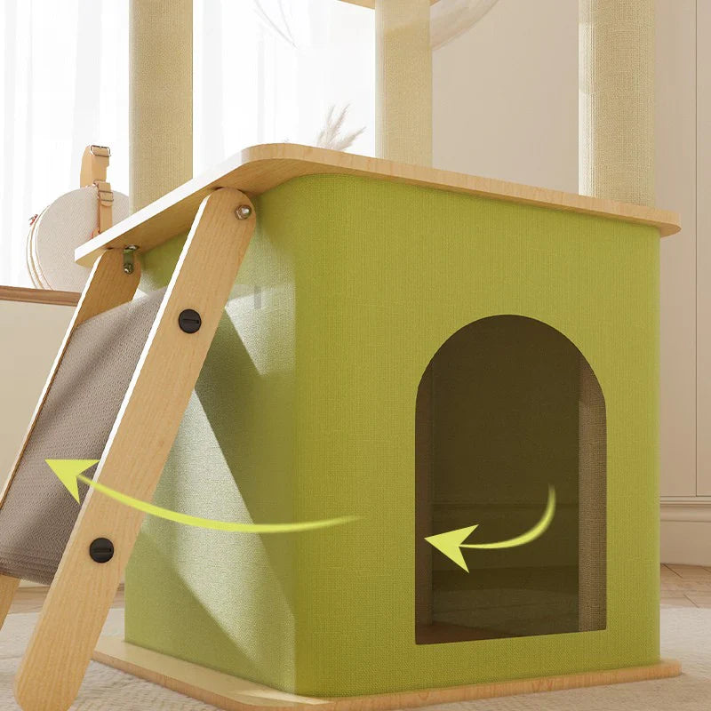 Arbre à chat Linea 100 – Compact mais stable