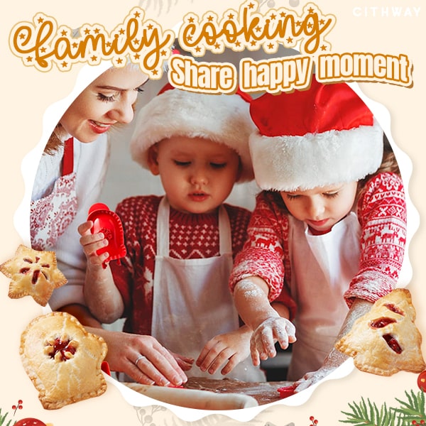Weihnachtlicher Handkuchen-Macher für festliche Gebäckstücke