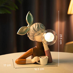 Figürliche Tischlampe mit künstlerischem Charakter