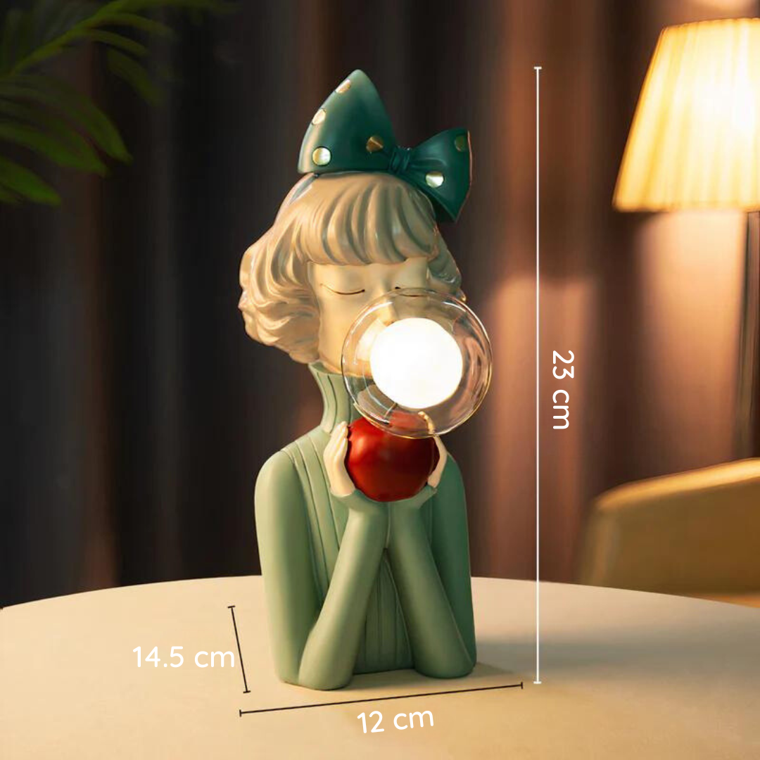 Figürliche Tischlampe mit künstlerischem Charakter