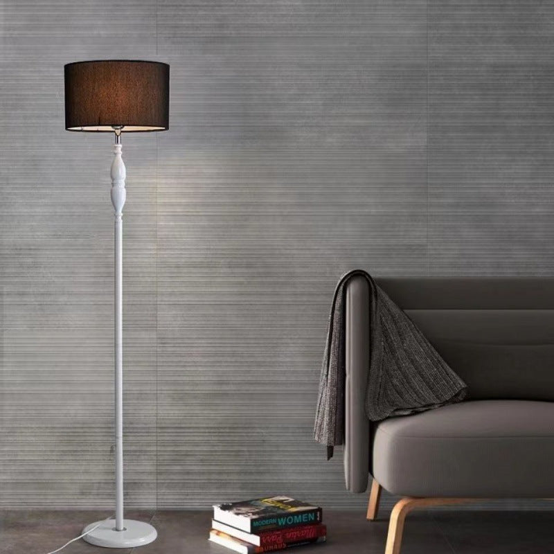 Vintage Cylinder Floor Lamp With Soft Character