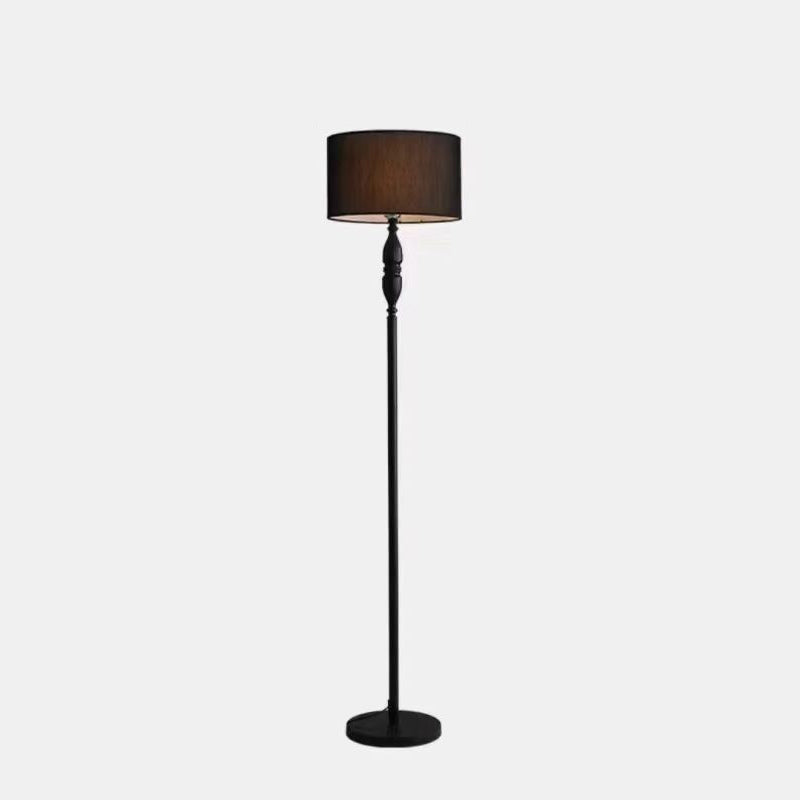 Vintage Cylinder Floor Lamp With Soft Character