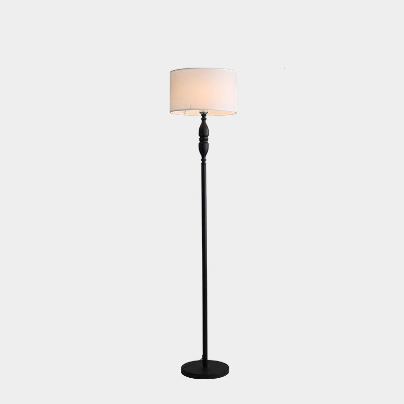 Vintage Cylinder Floor Lamp With Soft Character