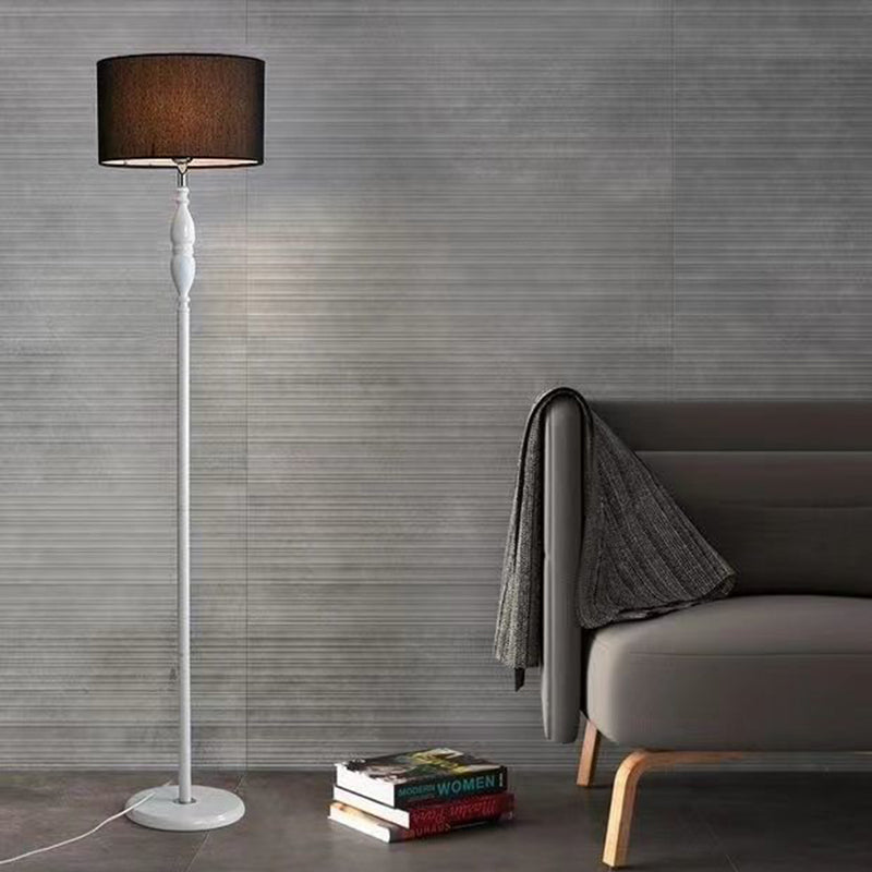 Vintage Cylinder Floor Lamp With Soft Character
