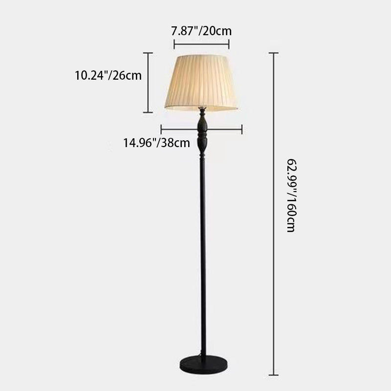 Vintage Cylinder Floor Lamp With Soft Character