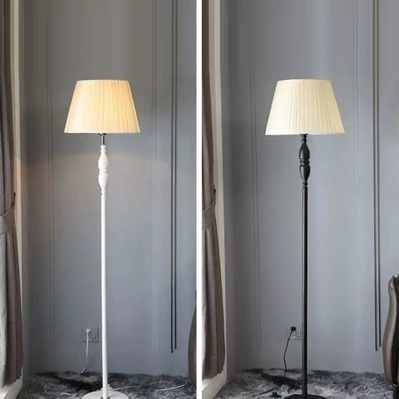 Vintage Cylinder Floor Lamp With Soft Character