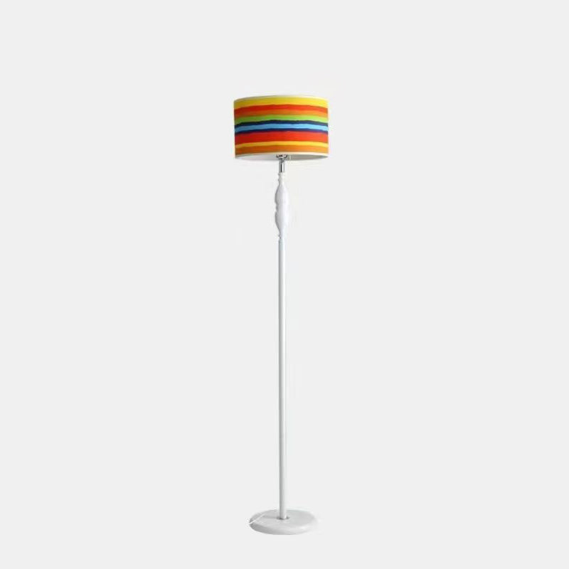 Vintage Cylinder Floor Lamp With Soft Character