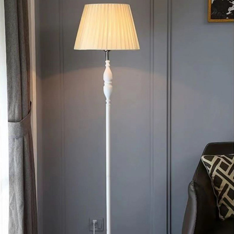 Vintage Cylinder Floor Lamp With Soft Character