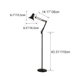 Lampada da terra girevole scandinava per un'illuminazione artistica