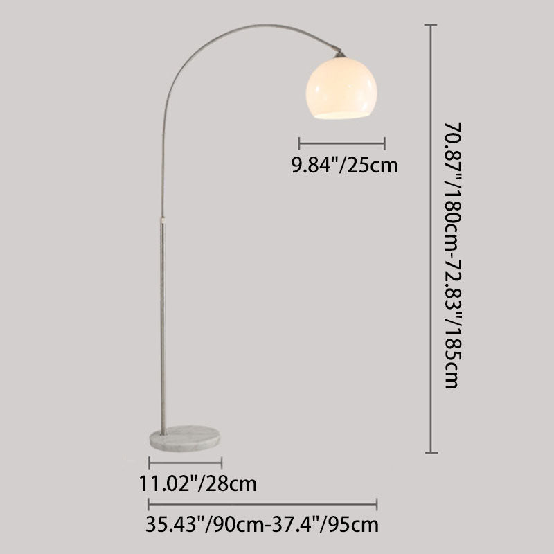 Marble Arc Floor Lamp for Sculptural Light