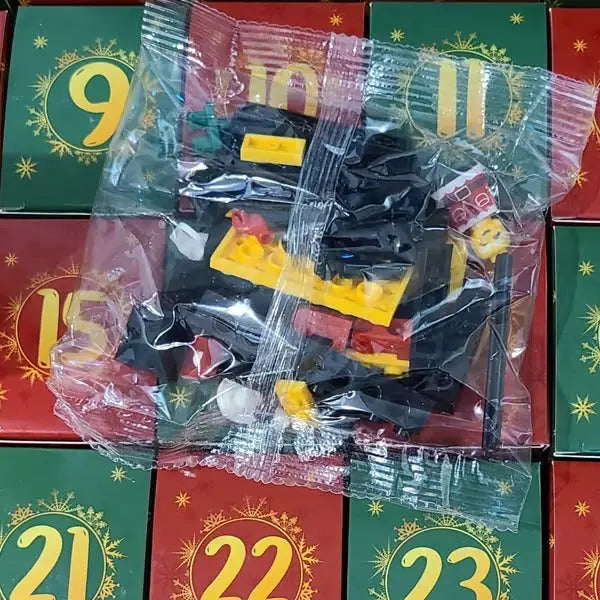 Baustein-Adventskalender für kreatives Spielen