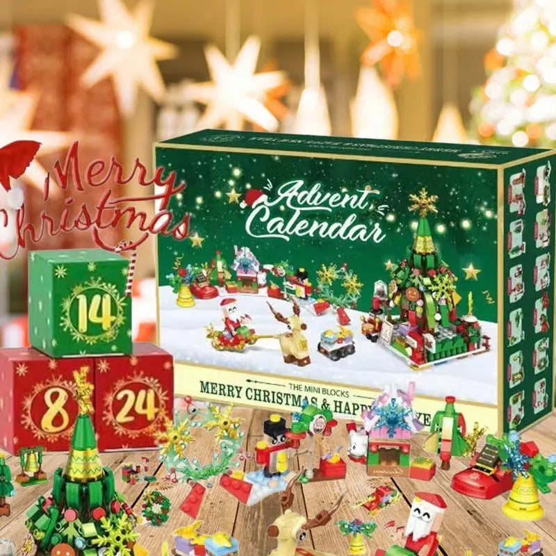 Baustein-Adventskalender für kreatives Spielen