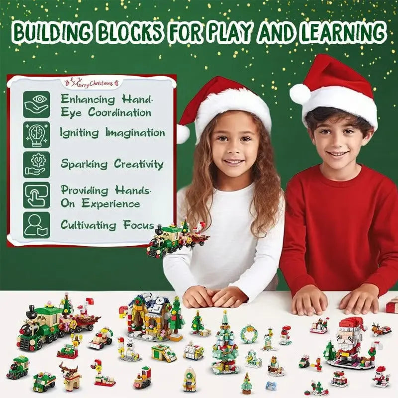 Baustein-Adventskalender für kreatives Spielen