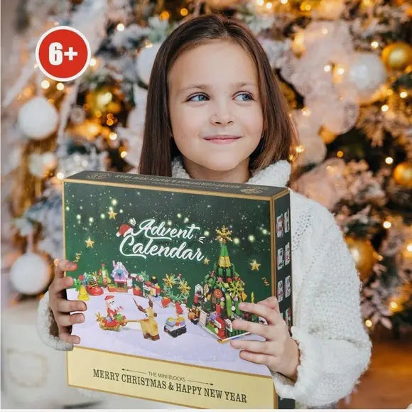 Baustein-Adventskalender für kreatives Spielen