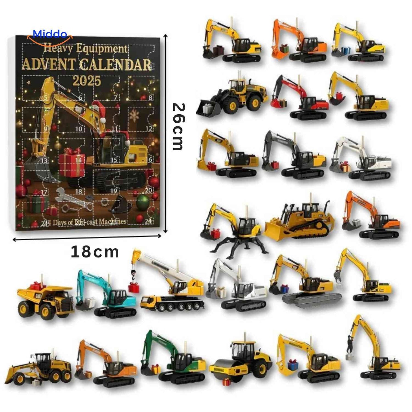 Construction Vehicle Advent Calendar For Daily Discovery