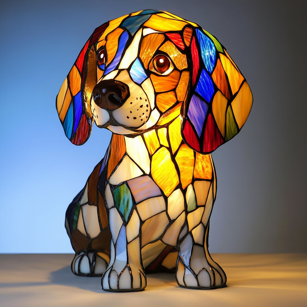 Artistic Dog Breed LED Night Lamp for Cozy Ambience