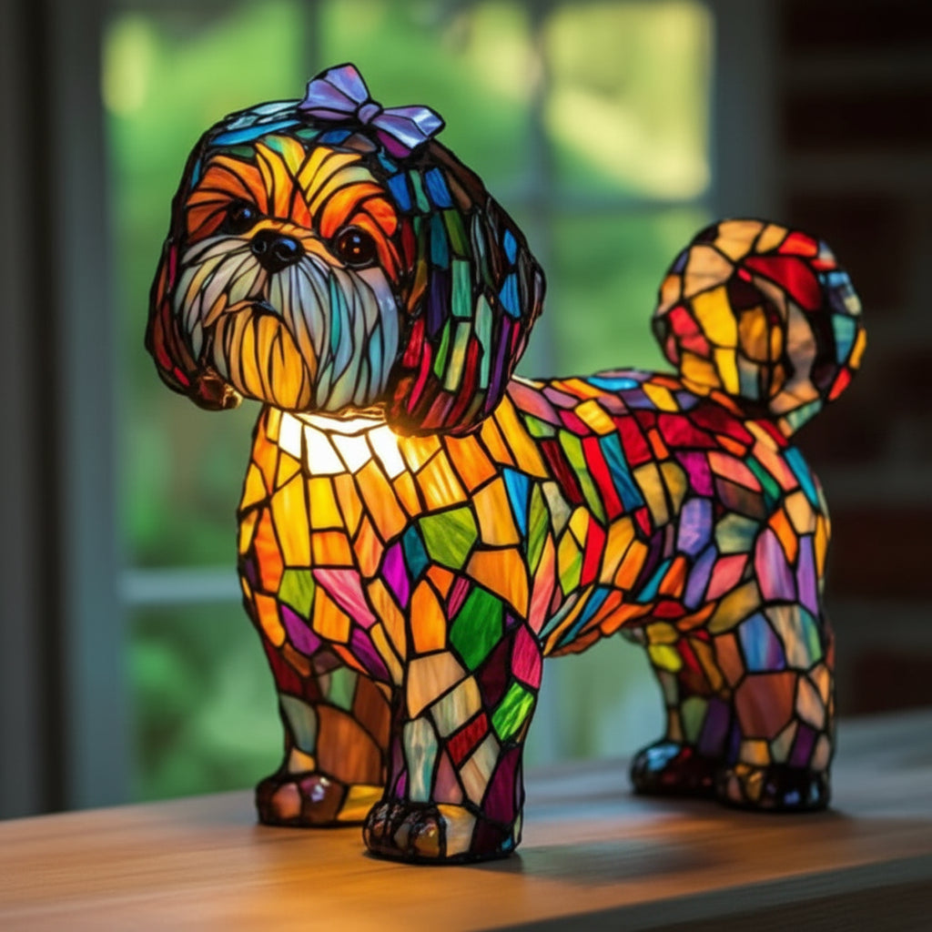 Artistic Dog Breed LED Night Lamp for Cozy Ambience