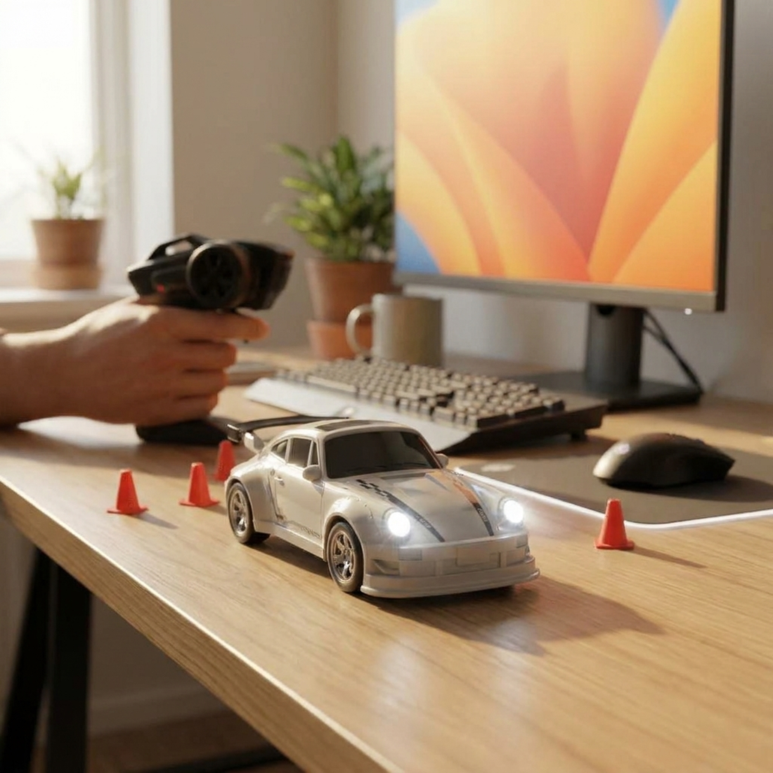 LISTINGOPT::kovosis::1-64-remote-control-drift-car-smooth-gliding::02-inuse