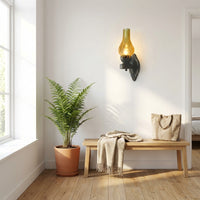 LISTINGOPT::kovosis::1-hode-veggmontering-lampe-antikk-kjerosene-jern-veggbelysning-med-glass-skjerm-i-bronse-norvo::03-lifestyle