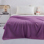LISTINGOPT::kovosis::100-bamboo-fiber-summer-blanket-lightweight-breathable-diamond-grid-air-condition-cooling-quilt-skin-friendly-duvet-comforter::color-purple