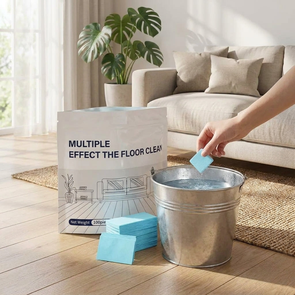 LISTINGOPT::kovosis::100pcs-multi-surface-floor-cleaning-tablets-concentrated-cleaner-for-hardwood-tile-laminate-more::02-inuse