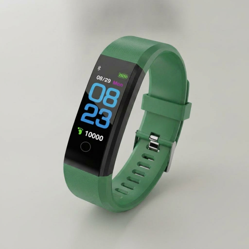 LISTINGOPT::kovosis::115plus-smart-watch-men-women-fitness-tracker-sport-watch-waterproof-smartwatch-heart-rate-blood-pressure-monitor-smart-band::color-green
