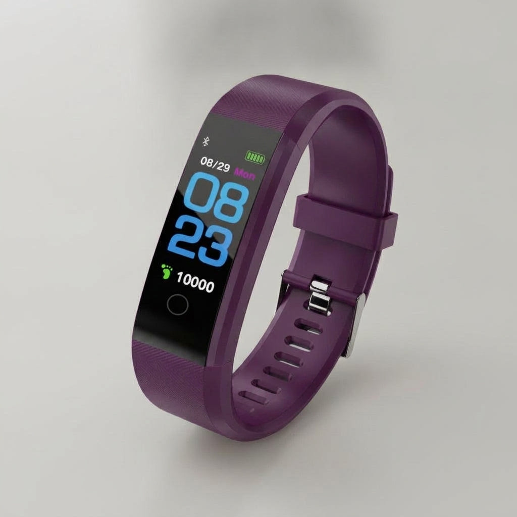 LISTINGOPT::kovosis::115plus-smart-watch-men-women-fitness-tracker-sport-watch-waterproof-smartwatch-heart-rate-blood-pressure-monitor-smart-band::color-purple
