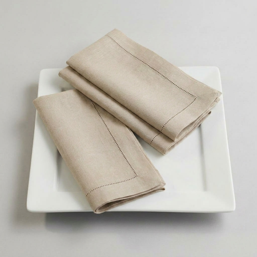 LISTINGOPT::kovosis::12-pieces-white-napkins-hemstitched-cocktail-napkin-for-party-wedding-table-cloth-linen-napkins-fabric-cotton-dinner-napkin::color-linen-35x50cm