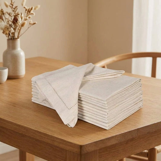 LISTINGOPT::kovosis::12pcs-table-napkins-wedding-party-dinner-table-white-cloth-napkin-restaurant-home-napkins-cotton-linen-handkerchie-4-size::01-hero