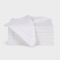 LISTINGOPT::kovosis::12pcs-table-napkins-wedding-party-dinner-table-white-cloth-napkin-restaurant-home-napkins-cotton-linen-handkerchie-4-size::color-12-pcs-white-20x20cm