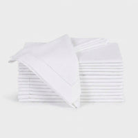 LISTINGOPT::kovosis::12pcs-table-napkins-wedding-party-dinner-table-white-cloth-napkin-restaurant-home-napkins-cotton-linen-handkerchie-4-size::color-12-pcs-white-45x45cm