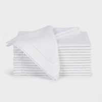 LISTINGOPT::kovosis::12pcs-table-napkins-wedding-party-dinner-table-white-cloth-napkin-restaurant-home-napkins-cotton-linen-handkerchie-4-size::color-12-pcs-white-50x50cm