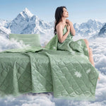 LISTINGOPT::kovosis::1pc-cooling-blanket-cooling-mat-suitable-for-hot-sleepers-cooling-throw-lightweight-cooling-blanket-large-size-summer-heat-absorbing-cover-keeping-adults-cool-summer-blanket-soft-breathable-smooth-lightweight::color-light-green