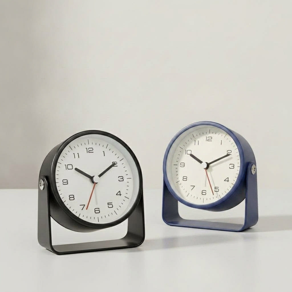 LISTINGOPT::kovosis::1pc-creative-metal-small-alarm-clock-student-specific-silent-desktop-clockminimalist-quartz-clock-for-room-desk-office-decor::color-dark-blue