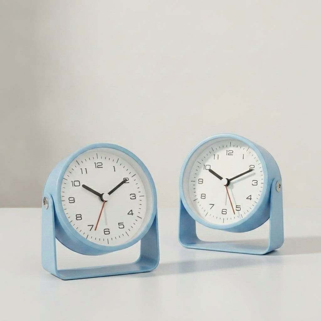 LISTINGOPT::kovosis::1pc-creative-metal-small-alarm-clock-student-specific-silent-desktop-clockminimalist-quartz-clock-for-room-desk-office-decor::color-light-blue
