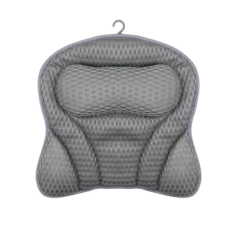 LISTINGOPT::kovosis::1pc-luxury-bath-pillow-with-3d-air-mesh-secure-suction-neckback-support-machine-washable-homespa-use::color-darkgrey