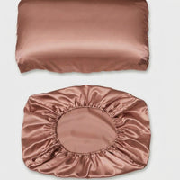 LISTINGOPT::kovosis::1pc-luxury-satin-pillowcase-elegant-red-pink-green-purple-yellow-teal-golden-brown-orange-navy-burgundy::color-bean-paste
