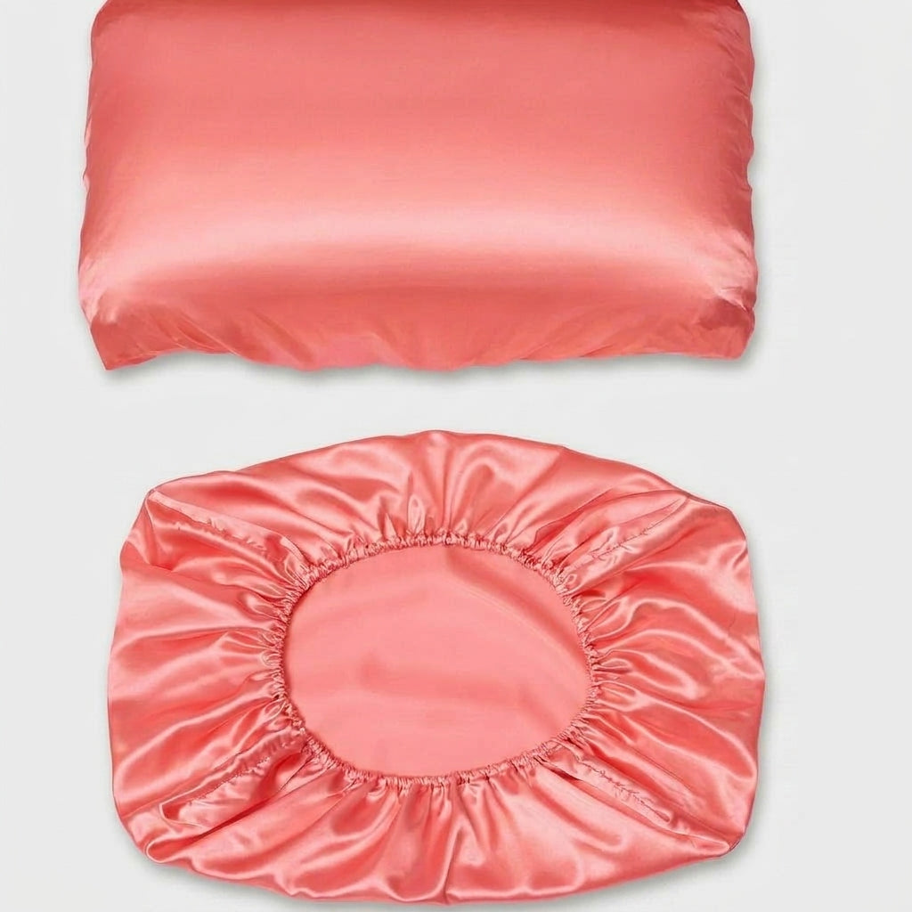 LISTINGOPT::kovosis::1pc-luxury-satin-pillowcase-elegant-red-pink-green-purple-yellow-teal-golden-brown-orange-navy-burgundy::color-coral-pink