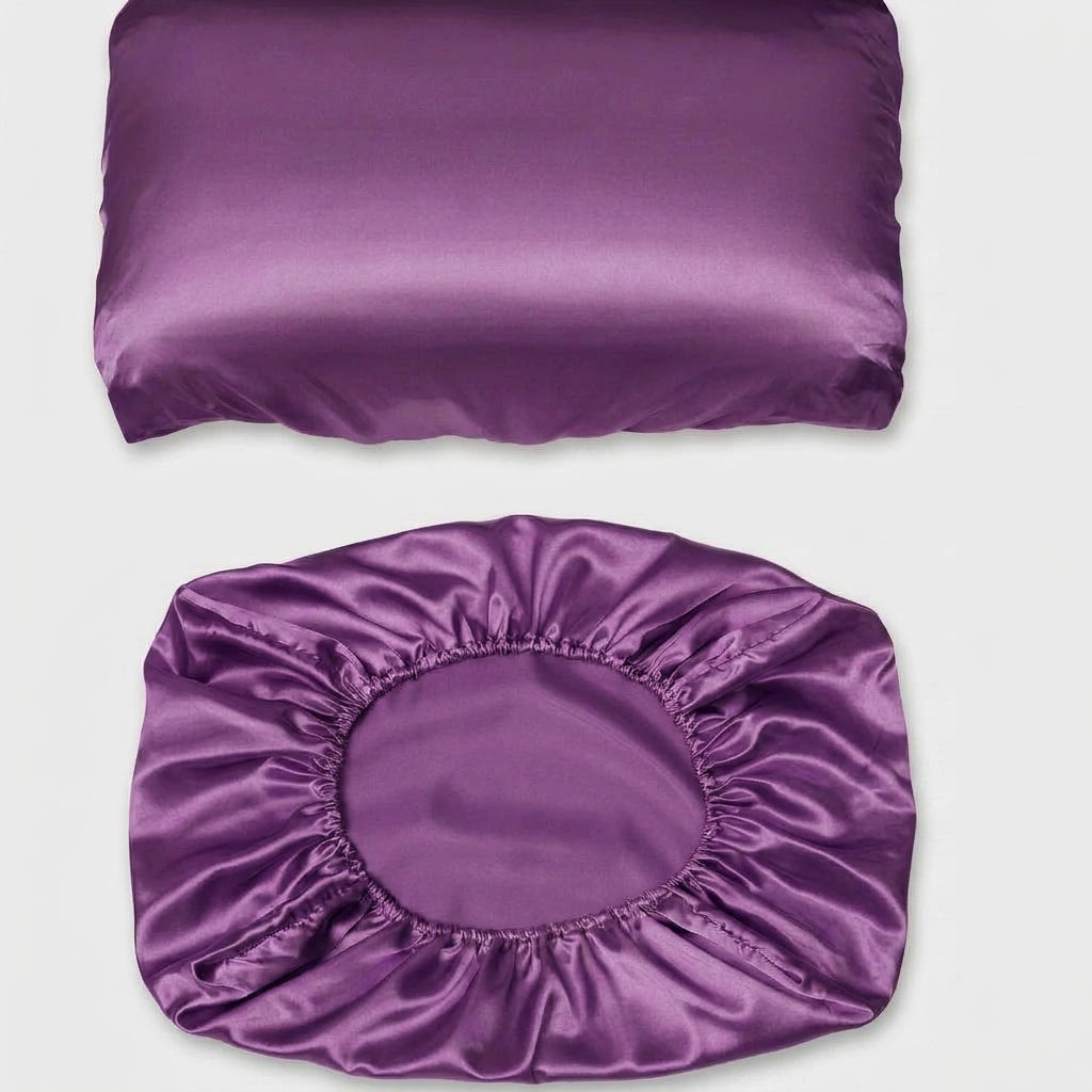 LISTINGOPT::kovosis::1pc-luxury-satin-pillowcase-elegant-red-pink-green-purple-yellow-teal-golden-brown-orange-navy-burgundy::color-purple