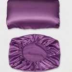 LISTINGOPT::kovosis::1pc-luxury-satin-pillowcase-elegant-red-pink-green-purple-yellow-teal-golden-brown-orange-navy-burgundy::color-purple