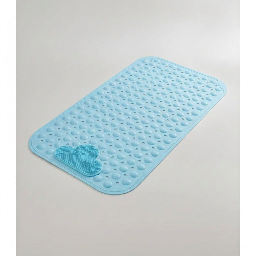 LISTINGOPT::kovosis::1pc-pvc-non-slip-shower-mat-with-suction-cups-drain-holes-massage-shower-rug-bathroom-mat-bathtub-mat-bath-rugs-157x275in::color-light-blue