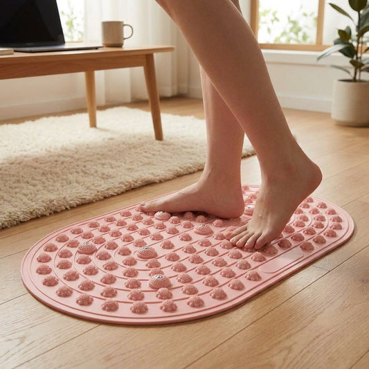 LISTINGOPT::kovosis::1pcs-foot-acupoint-massage-pad-anti-fatigue-desk-foldable-finger-pressure-board-indoor-stationary-running-exercise-pad::02-inuse