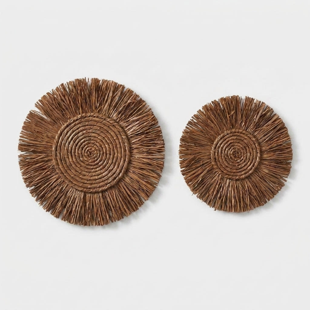 LISTINGOPT::kovosis::1pcs-straw-wall-decorations-wall-decorations-thatch-woven-wall-decorations-moroccan-style-decorations-bedside-hangings::color-brown