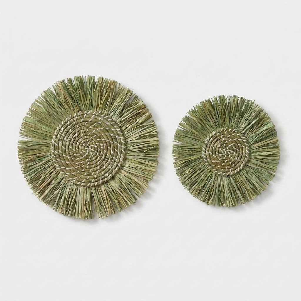 LISTINGOPT::kovosis::1pcs-straw-wall-decorations-wall-decorations-thatch-woven-wall-decorations-moroccan-style-decorations-bedside-hangings::color-green