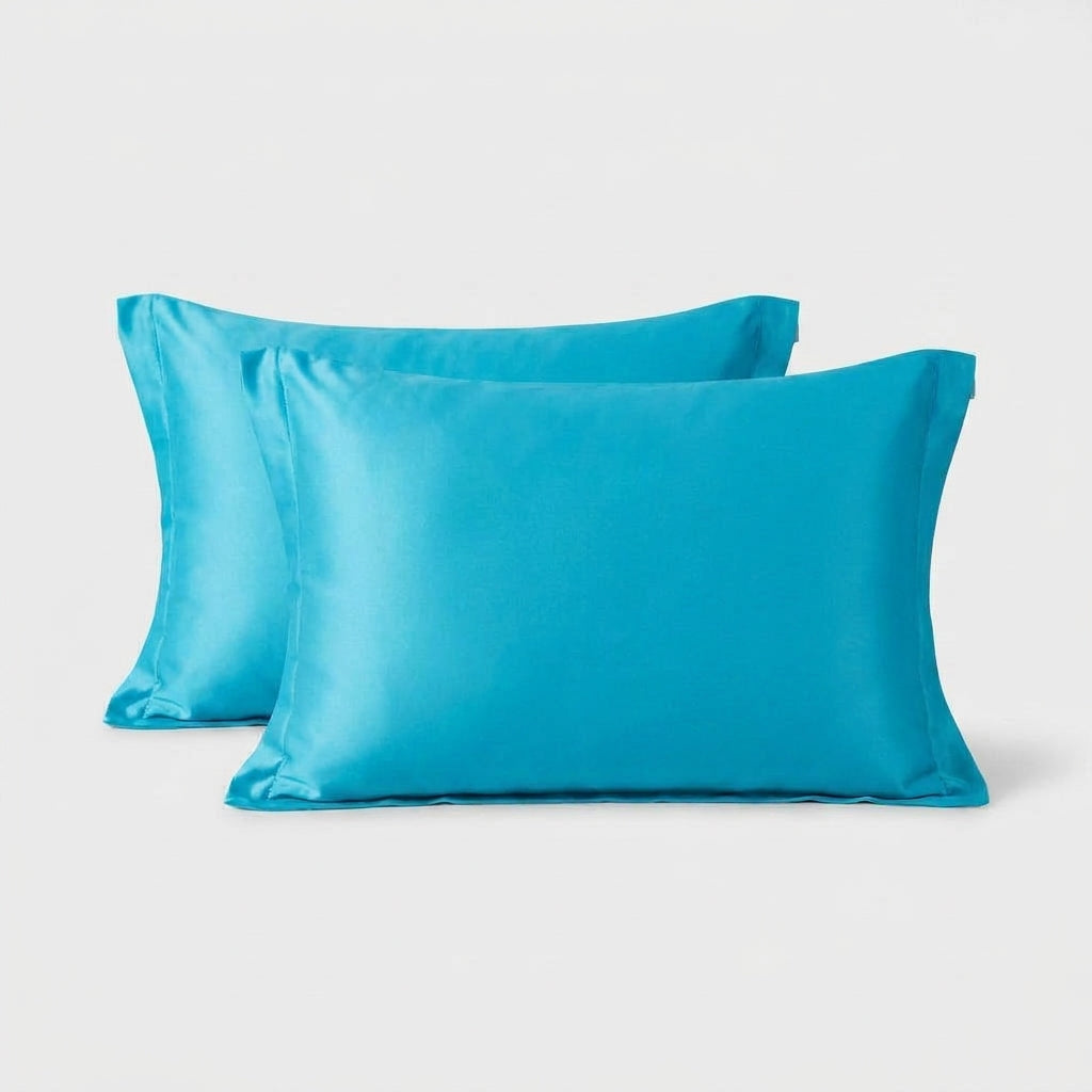 LISTINGOPT::kovosis::2-pack-luxurious-30-mulberry-blended-satin-pillowcases-25-momme-satin-weave-hypoallergenic-solid-color-envelope-closure-120-140gsm::color-cyan