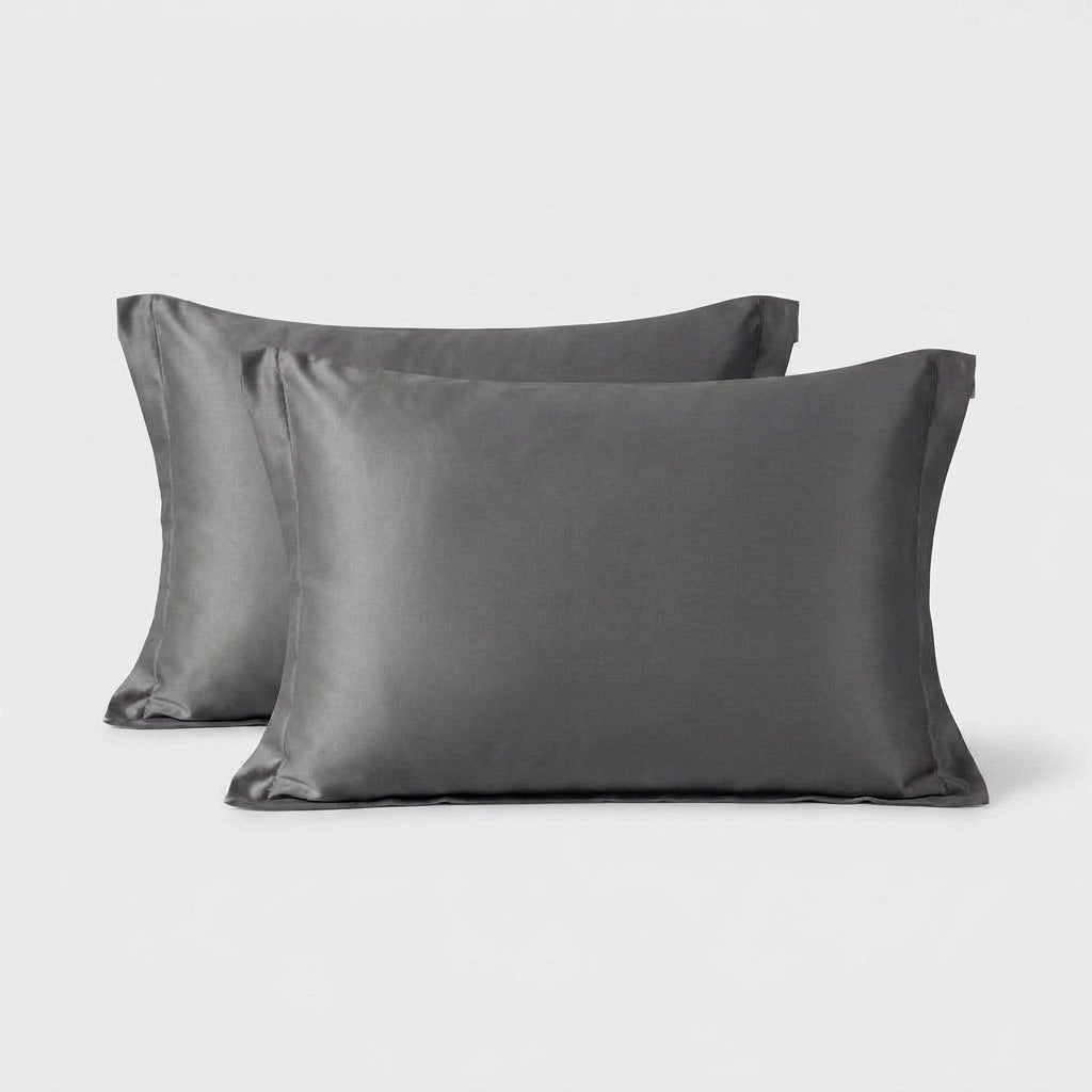 LISTINGOPT::kovosis::2-pack-luxurious-30-mulberry-blended-satin-pillowcases-25-momme-satin-weave-hypoallergenic-solid-color-envelope-closure-120-140gsm::color-dark-gray