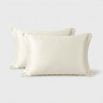 LISTINGOPT::kovosis::2-pack-luxurious-30-mulberry-blended-satin-pillowcases-25-momme-satin-weave-hypoallergenic-solid-color-envelope-closure-120-140gsm::color-milky