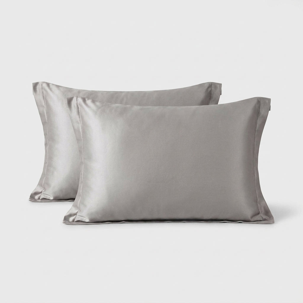 LISTINGOPT::kovosis::2-pack-luxurious-30-mulberry-blended-satin-pillowcases-25-momme-satin-weave-hypoallergenic-solid-color-envelope-closure-120-140gsm::color-silvery-grey