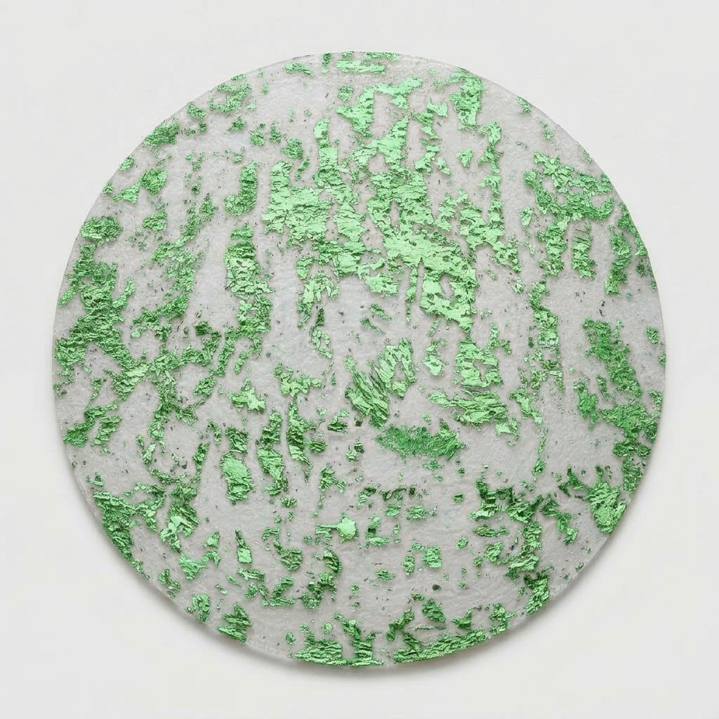 LISTINGOPT::kovosis::20100pcs-metallic-foil-placemats-33cm-round-super-thin-disposable-glitter-gold-table-mats-for-wedding-birthday-party-home-decor::color-green