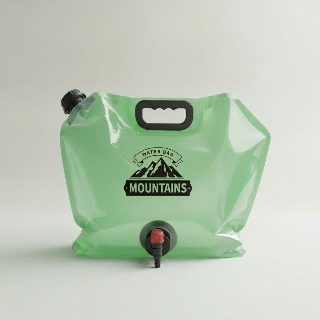 LISTINGOPT::kovosis::211gal-portable-water-container-with-faucet-foldable-lightweight-durable-pet-material-ideal-for-camping-hiking-travel-outdoor-activities-camping-water-jug::color-green